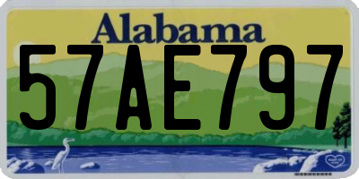 AL license plate 57AE797