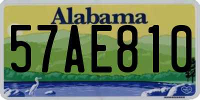 AL license plate 57AE810