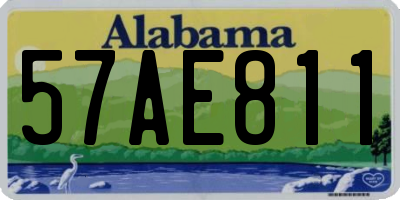 AL license plate 57AE811