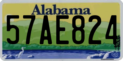 AL license plate 57AE824