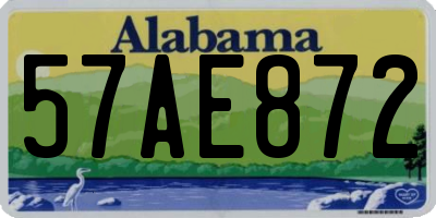 AL license plate 57AE872