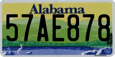 AL license plate 57AE878