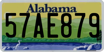AL license plate 57AE879