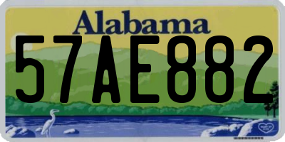 AL license plate 57AE882