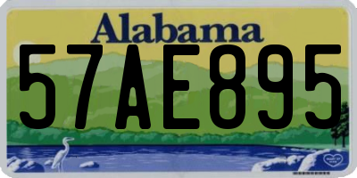 AL license plate 57AE895