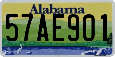 AL license plate 57AE901