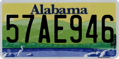 AL license plate 57AE946