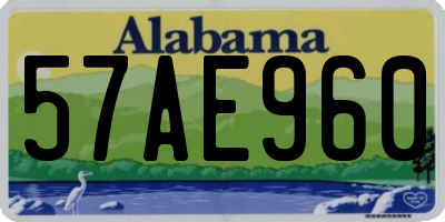 AL license plate 57AE960