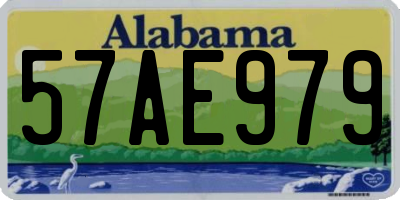 AL license plate 57AE979
