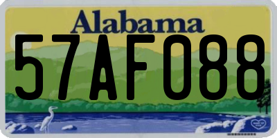 AL license plate 57AF088