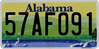 AL license plate 57AF091