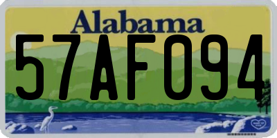 AL license plate 57AF094