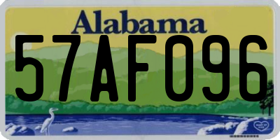 AL license plate 57AF096