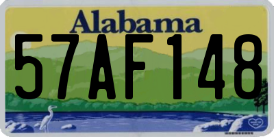 AL license plate 57AF148