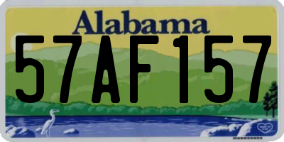 AL license plate 57AF157