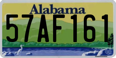 AL license plate 57AF161