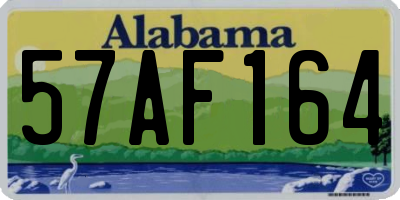 AL license plate 57AF164