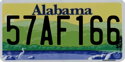 AL license plate 57AF166