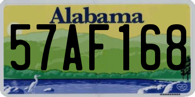 AL license plate 57AF168