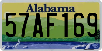 AL license plate 57AF169