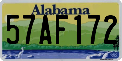 AL license plate 57AF172