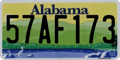 AL license plate 57AF173