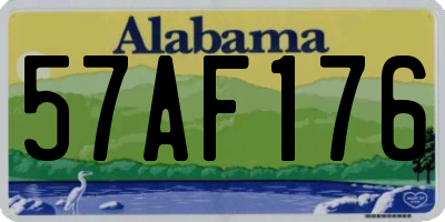 AL license plate 57AF176