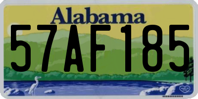 AL license plate 57AF185