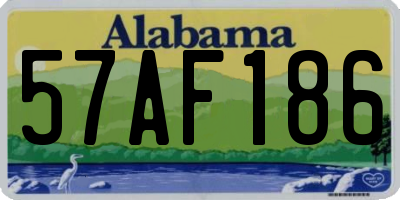 AL license plate 57AF186