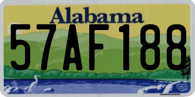 AL license plate 57AF188