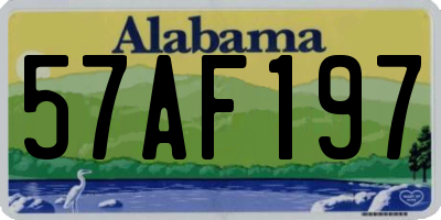 AL license plate 57AF197
