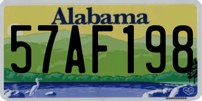 AL license plate 57AF198