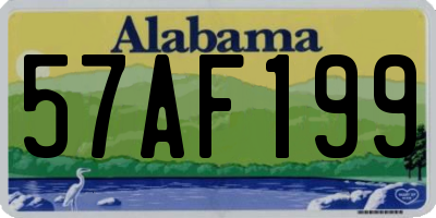 AL license plate 57AF199
