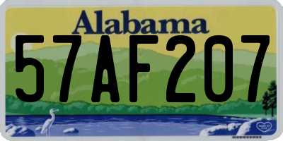 AL license plate 57AF207