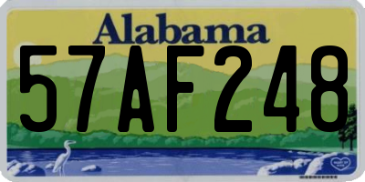 AL license plate 57AF248