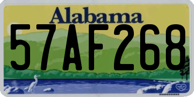 AL license plate 57AF268