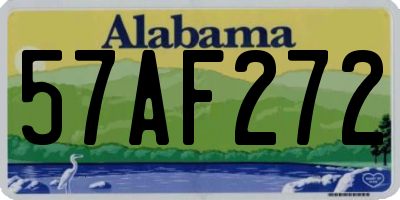 AL license plate 57AF272