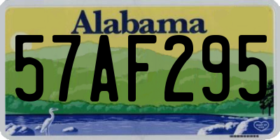 AL license plate 57AF295