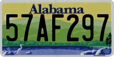 AL license plate 57AF297
