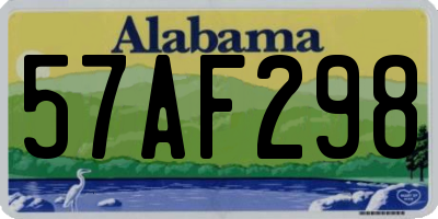 AL license plate 57AF298