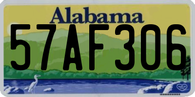 AL license plate 57AF306