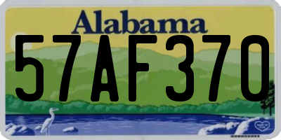 AL license plate 57AF370