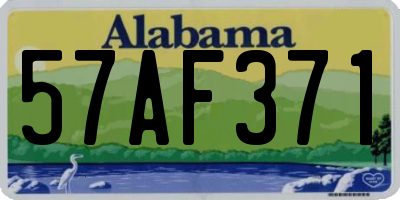 AL license plate 57AF371