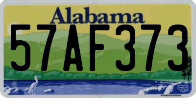 AL license plate 57AF373