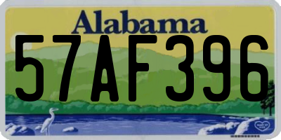 AL license plate 57AF396