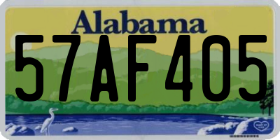 AL license plate 57AF405