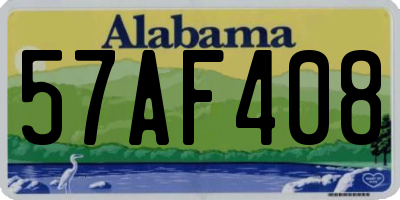 AL license plate 57AF408