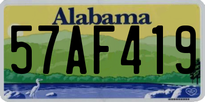 AL license plate 57AF419