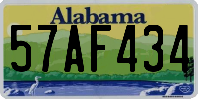AL license plate 57AF434