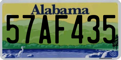 AL license plate 57AF435